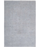 Overdye 6'3'' X 9'8'' Hand-Knotted Wool Rug 6'3'' x 9'8'' (188 X 290) / Grey / Grey