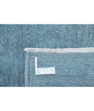 Overdye 8'11'' X 12'6'' Hand-Knotted Wool Rug 8'11'' x 12'6'' (268 X 375) / Blue / Blue