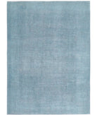 Overdye 8'11'' X 12'6'' Hand-Knotted Wool Rug 8'11'' x 12'6'' (268 X 375) / Blue / Blue