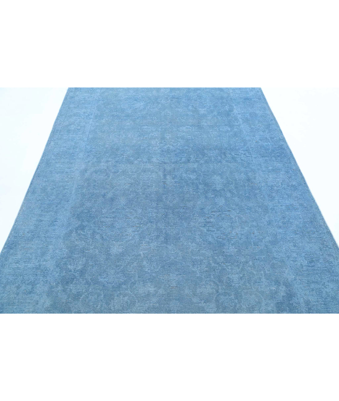 Overdye 5'11'' X 8'10'' Hand-Knotted Wool Rug 5'11'' x 8'10'' (178 X 265) / Blue / Blue