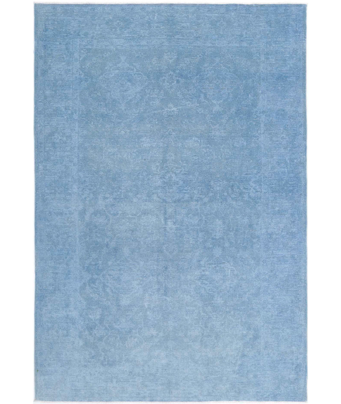 Overdye 5'11'' X 8'10'' Hand-Knotted Wool Rug 5'11'' x 8'10'' (178 X 265) / Blue / Blue