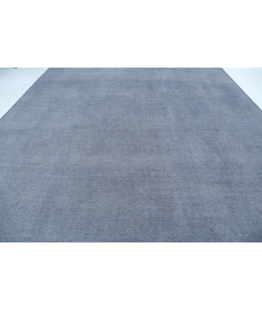 Overdye 11'11'' X 14'11'' Hand-Knotted Wool Rug 11'11'' x 14'11'' (358 X 448) / Grey / Grey