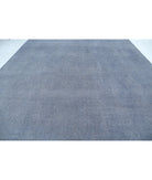 Overdye 11'11'' X 14'11'' Hand-Knotted Wool Rug 11'11'' x 14'11'' (358 X 448) / Grey / Grey