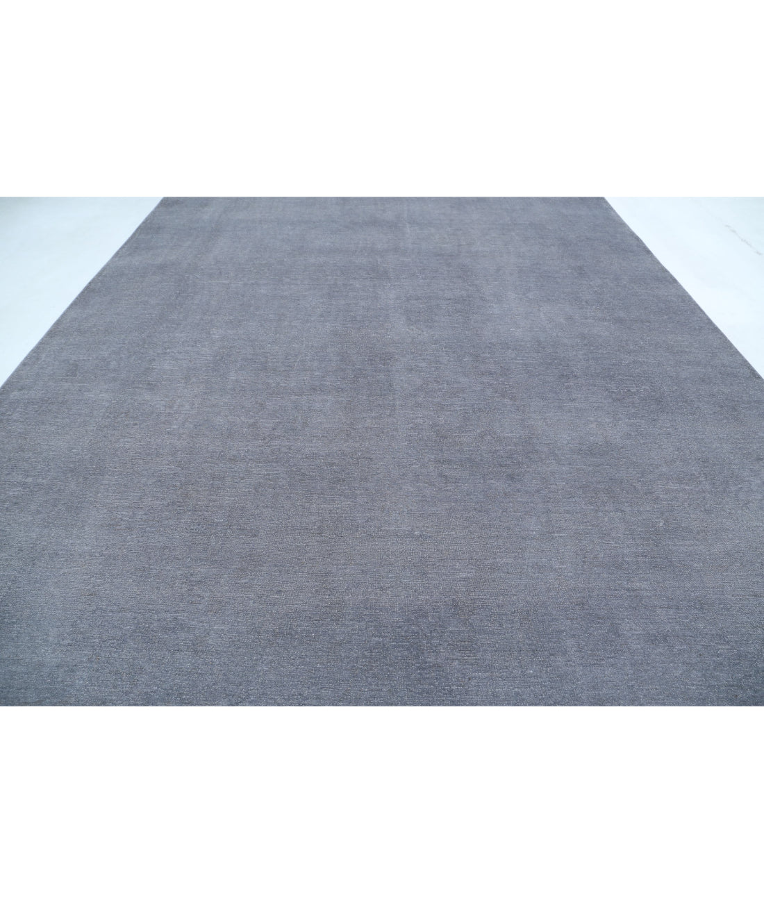 Overdye 10'6'' X 14'7'' Hand-Knotted Wool Rug 10'6'' x 14'7'' (315 X 438) / Grey / Grey