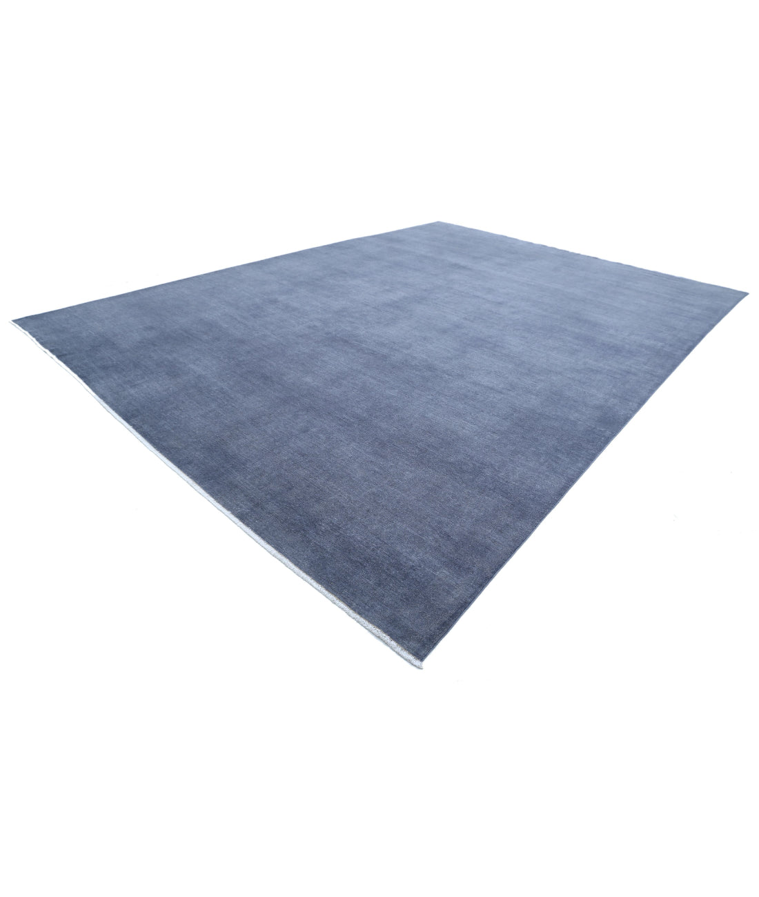 Overdye 12'5'' X 17'3'' Hand-Knotted Wool Rug 12'5'' x 17'3'' (373 X 518) / Grey / Grey