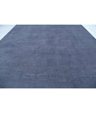 Overdye 12'5'' X 17'3'' Hand-Knotted Wool Rug 12'5'' x 17'3'' (373 X 518) / Grey / Grey