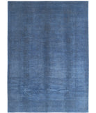 Overdye 10'0'' X 14'0'' Hand-Knotted Wool Rug 10'0'' x 14'0'' (300 X 420) / Blue / Blue