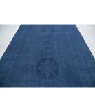 Overdye 7'6'' X 10'10'' Hand-Knotted Wool Rug 7'6'' x 10'10'' (225 X 325) / Blue / Blue