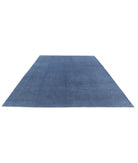 Overdye 8'6'' X 11'4'' Hand-Knotted Wool Rug 8'6'' x 11'4'' (255 X 340) / Blue / Blue