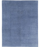 Overdye 8'6'' X 11'4'' Hand-Knotted Wool Rug 8'6'' x 11'4'' (255 X 340) / Blue / Blue