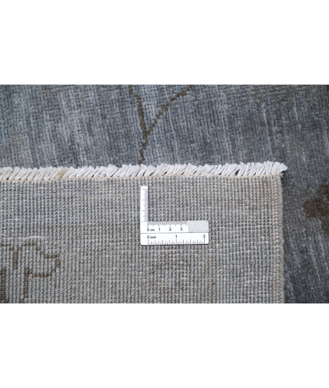 Overdye 11'9'' X 17'9'' Hand-Knotted Wool Rug 11'9'' x 17'9'' (353 X 533) / Grey / Grey