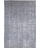 Overdye 11'9'' X 17'9'' Hand-Knotted Wool Rug 11'9'' x 17'9'' (353 X 533) / Grey / Grey