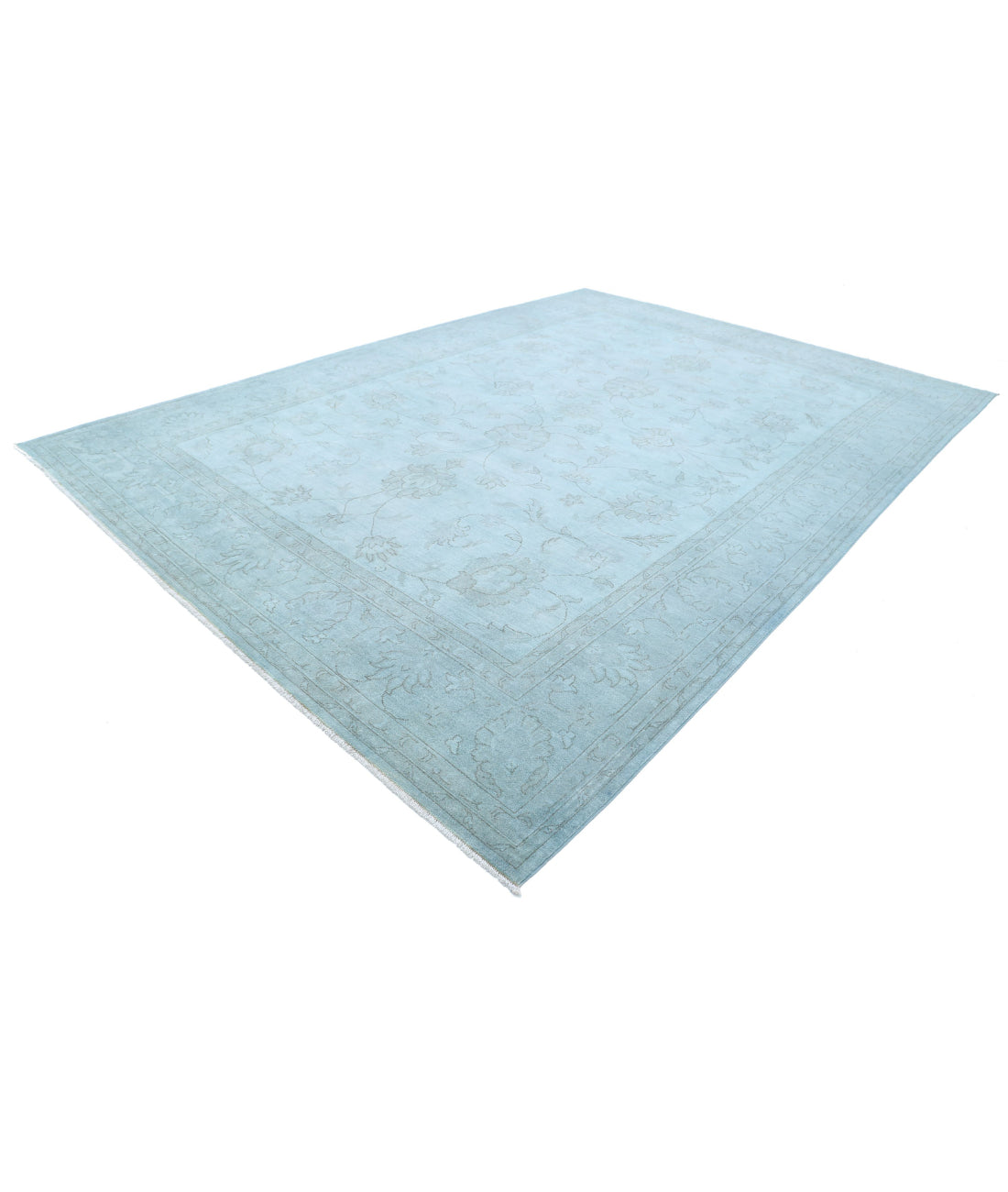 Overdye 9'11'' X 13'10'' Hand-Knotted Wool Rug 9'11'' x 13'10'' (298 X 415) / Green / N/A