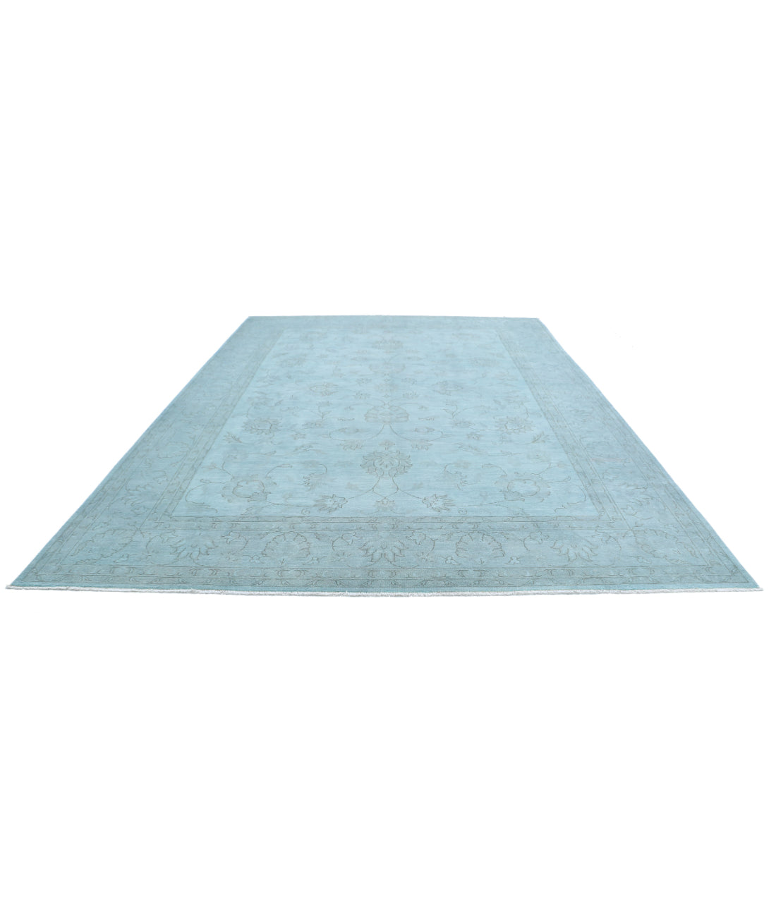 Overdye 9'11'' X 13'10'' Hand-Knotted Wool Rug 9'11'' x 13'10'' (298 X 415) / Green / N/A