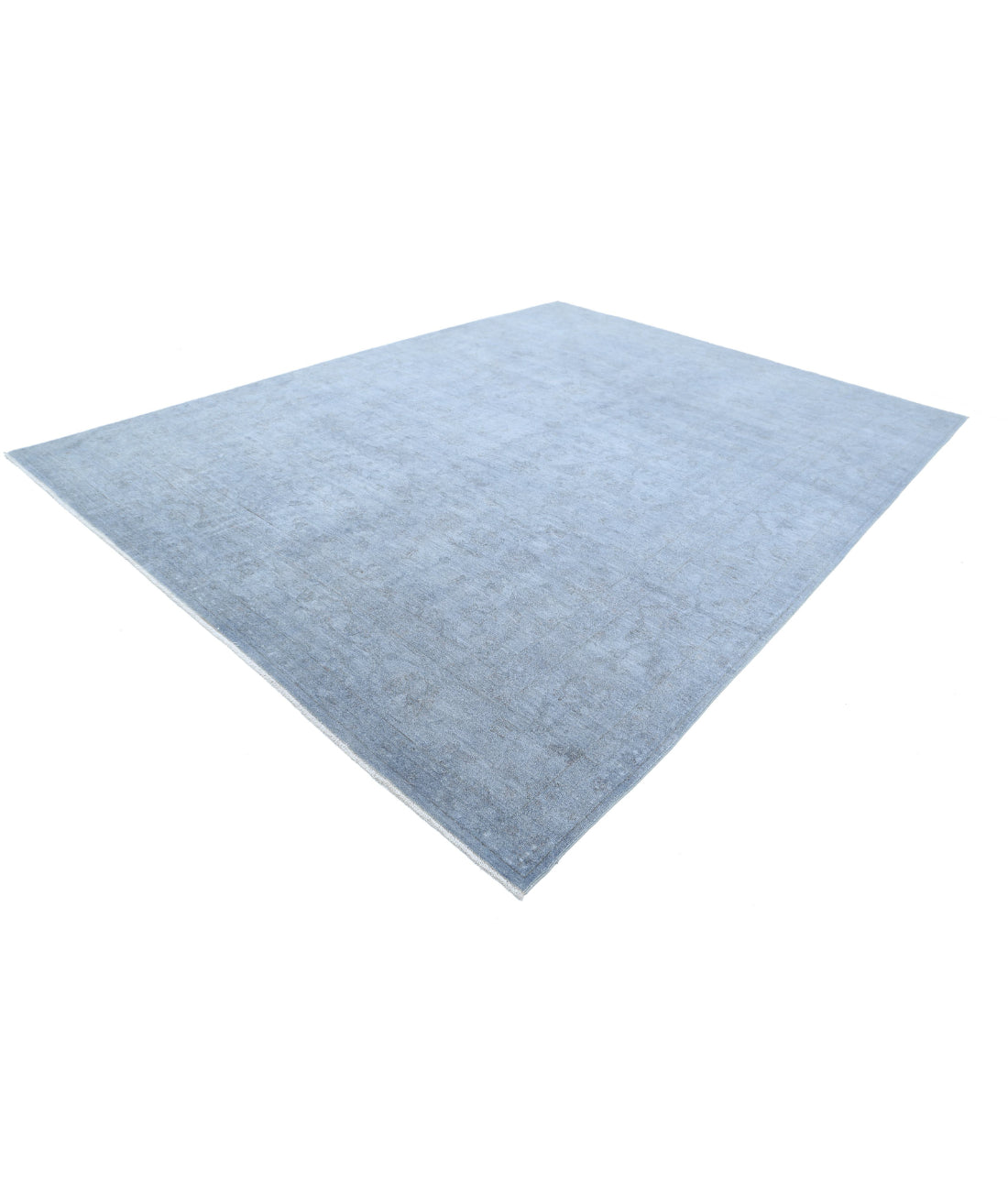 Overdye 9'6'' X 12'6'' Hand-Knotted Wool Rug 9'6'' x 12'6'' (285 X 375) / Grey / Blue