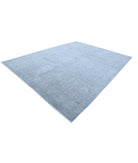 Overdye 9'6'' X 12'6'' Hand-Knotted Wool Rug 9'6'' x 12'6'' (285 X 375) / Grey / Blue