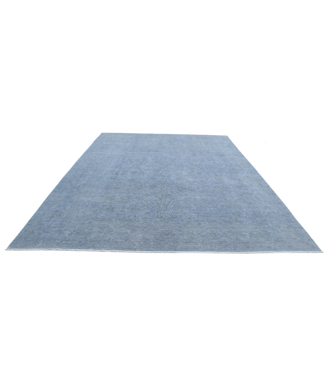 Overdye 9'6'' X 12'6'' Hand-Knotted Wool Rug 9'6'' x 12'6'' (285 X 375) / Grey / Blue