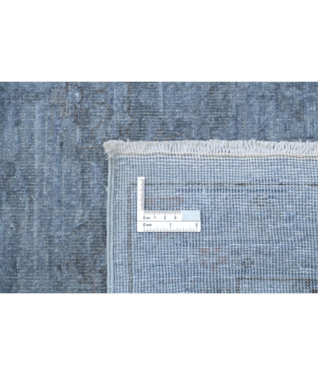 Overdye 9'6'' X 12'6'' Hand-Knotted Wool Rug 9'6'' x 12'6'' (285 X 375) / Grey / Blue