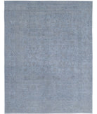 Overdye 9'6'' X 12'6'' Hand-Knotted Wool Rug 9'6'' x 12'6'' (285 X 375) / Grey / Blue