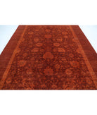 Overdye 8'9'' X 11'3'' Hand-Knotted Wool Rug 8'9'' x 11'3'' (263 X 338) / Rust / Rust