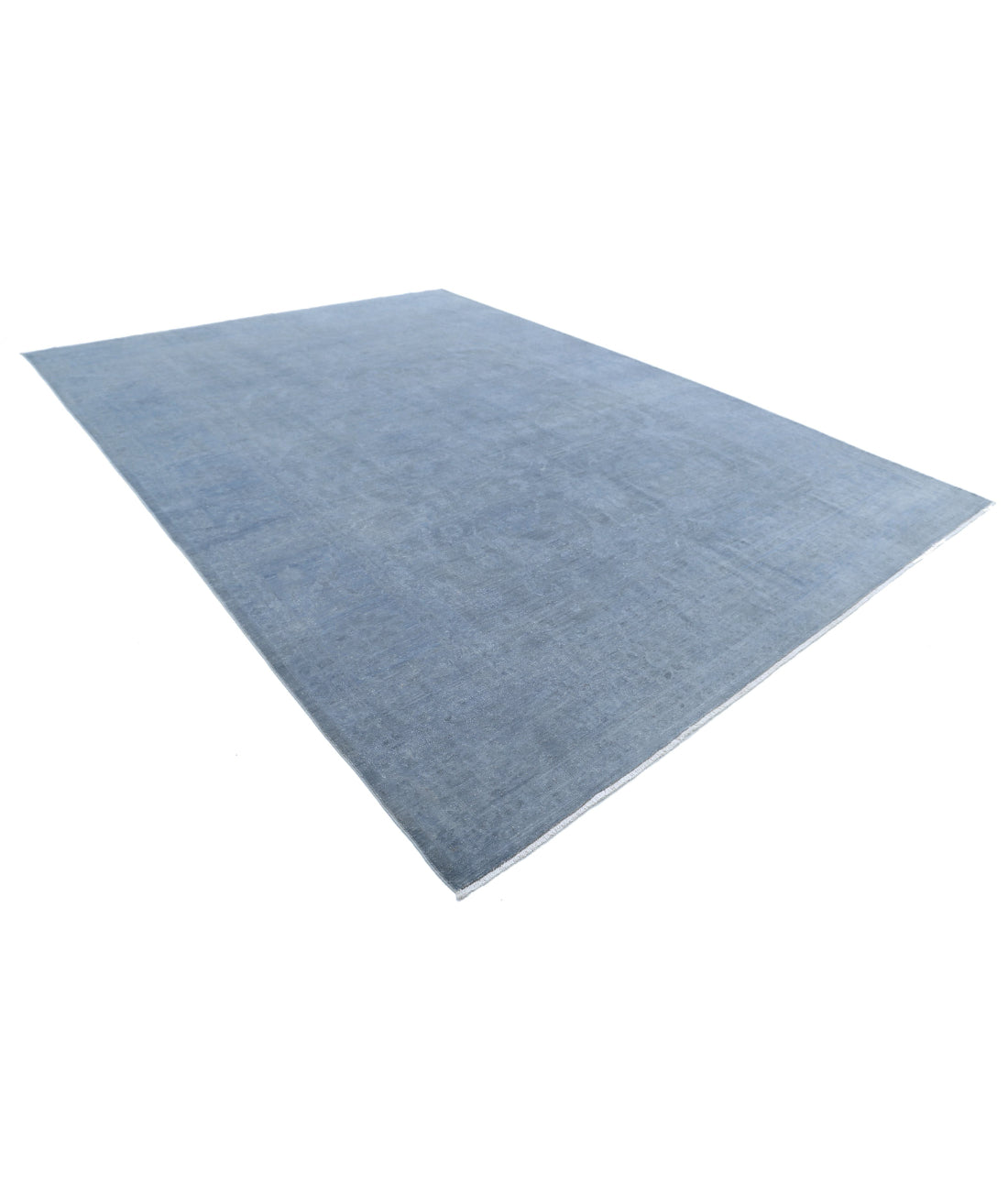 Overdye 9'10'' X 13'8'' Hand-Knotted Wool Rug 9'10'' x 13'8'' (295 X 410) / Grey / Grey