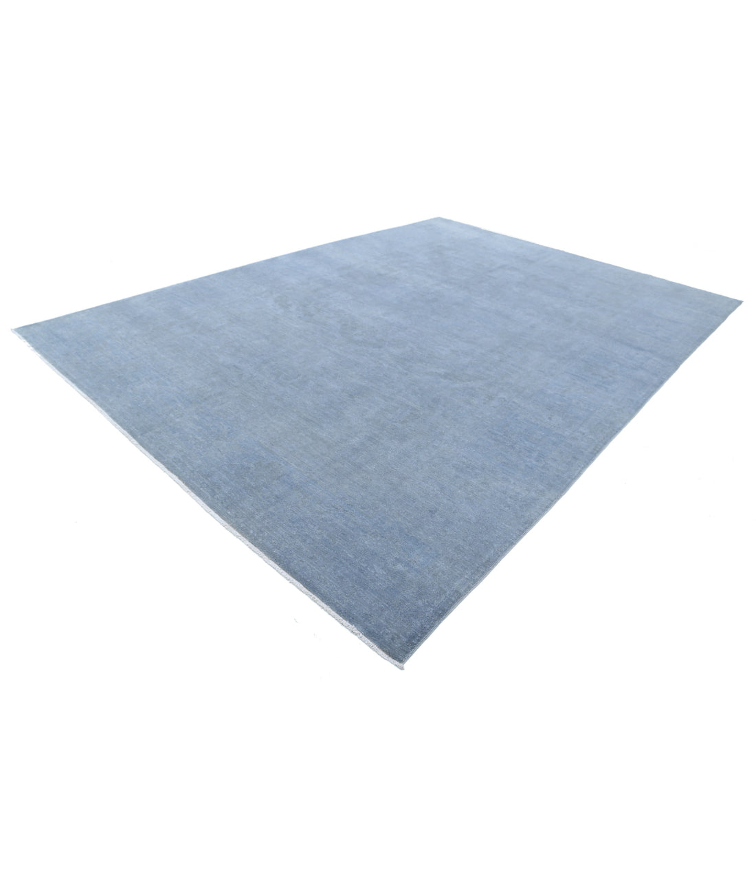 Overdye 9'10'' X 13'8'' Hand-Knotted Wool Rug 9'10'' x 13'8'' (295 X 410) / Grey / Grey