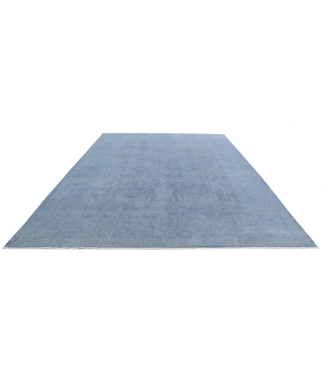 Overdye 9'10'' X 13'8'' Hand-Knotted Wool Rug 9'10'' x 13'8'' (295 X 410) / Grey / Grey