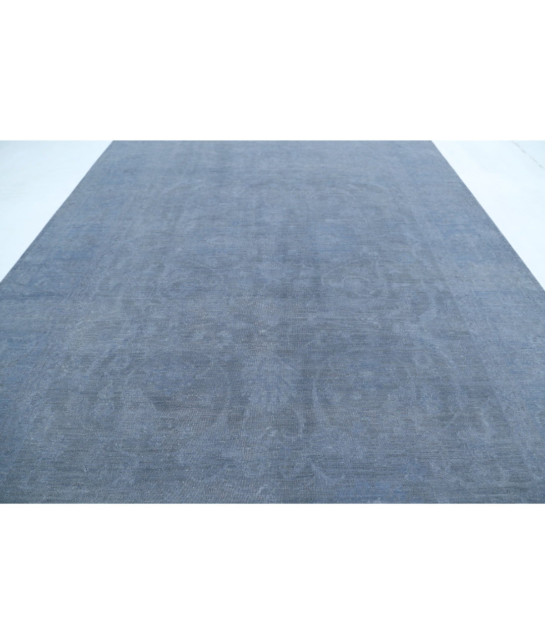 Overdye 9'10'' X 13'8'' Hand-Knotted Wool Rug 9'10'' x 13'8'' (295 X 410) / Grey / Grey