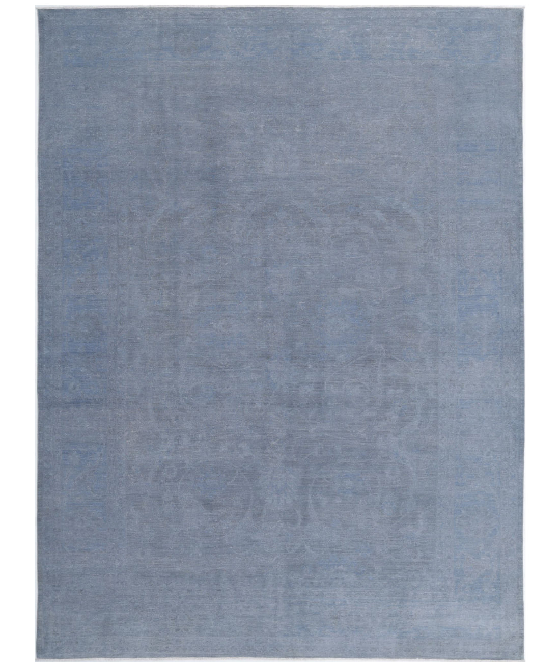 Overdye 9'10'' X 13'8'' Hand-Knotted Wool Rug 9'10'' x 13'8'' (295 X 410) / Grey / Grey