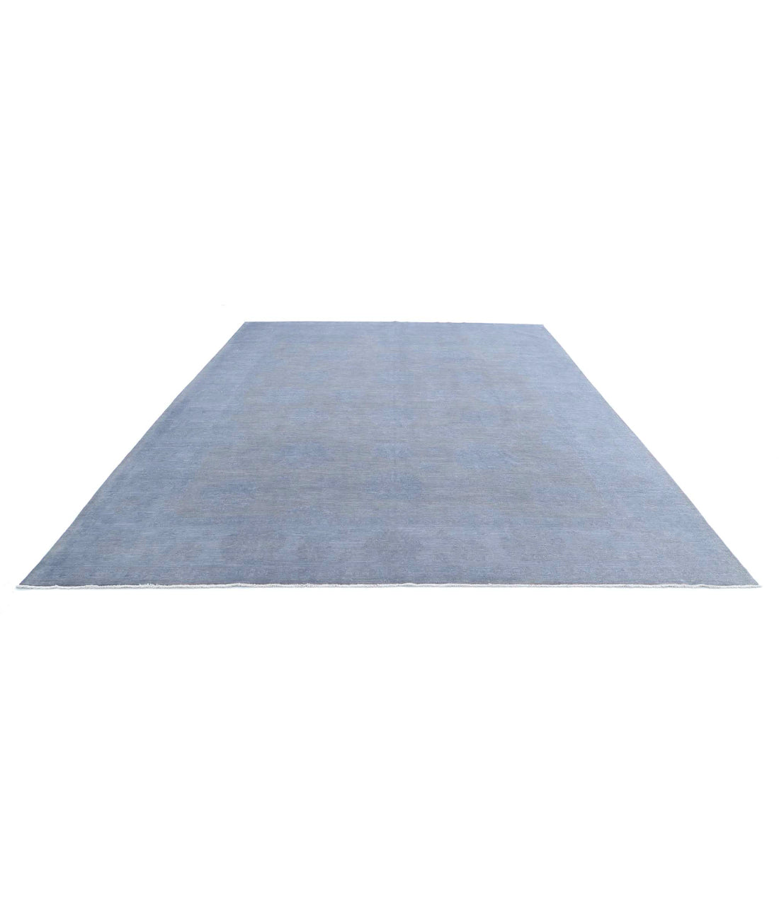 Overdye 9'10'' X 13'1'' Hand-Knotted Wool Rug 9'10'' x 13'1'' (295 X 393) / Blue / N/A