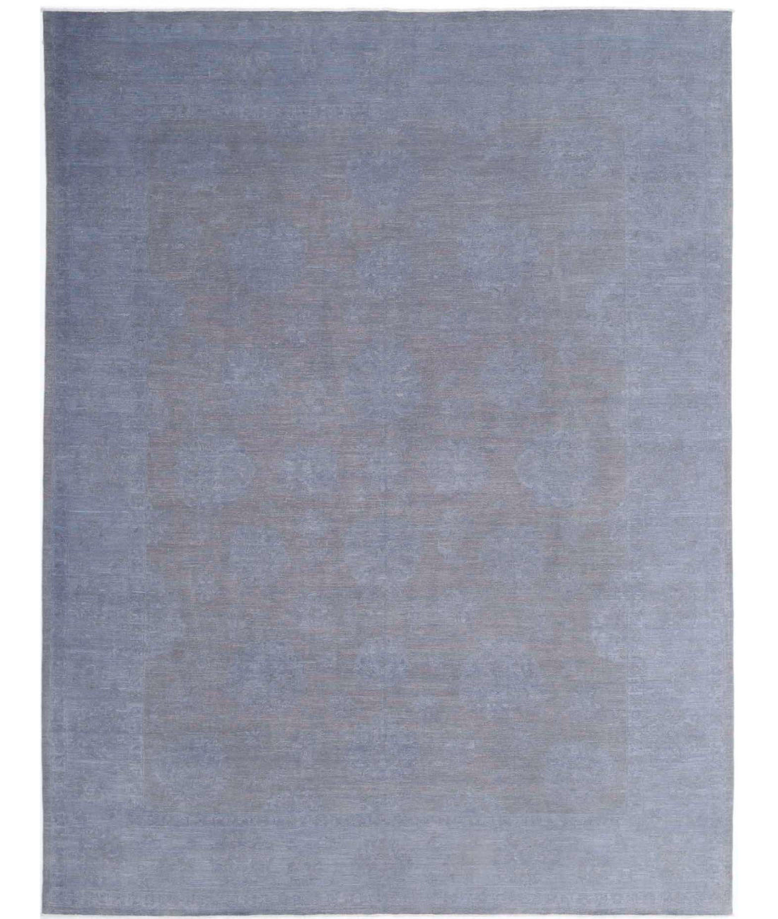 Overdye 9'10'' X 13'1'' Hand-Knotted Wool Rug 9'10'' x 13'1'' (295 X 393) / Blue / N/A