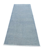 Overdye 2'9'' X 7'10'' Hand-Knotted Wool Rug 2'9'' x 7'10'' (83 X 235) / Grey / Grey