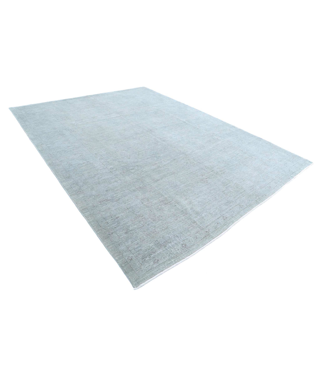 Overdye 8'9'' X 11'8'' Hand-Knotted Wool Rug 8'9'' x 11'8'' (263 X 350) / Grey / Grey