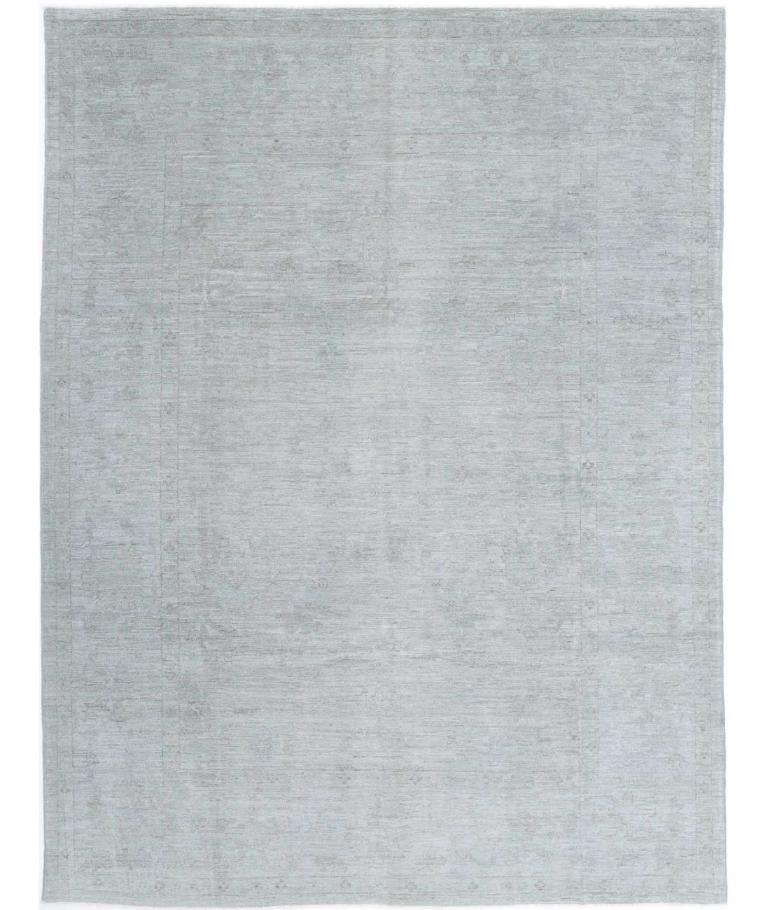 Overdye 8'9'' X 11'8'' Hand-Knotted Wool Rug 8'9'' x 11'8'' (263 X 350) / Grey / Grey