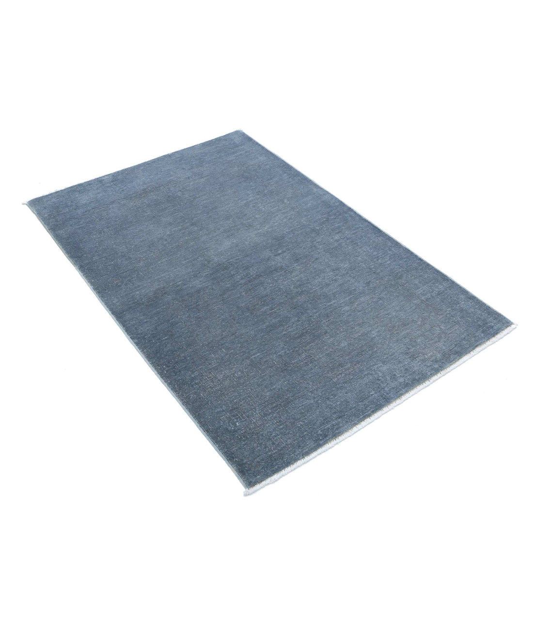 Overdye 3'3'' X 4'10'' Hand-Knotted Wool Rug 3'3'' x 4'10'' (98 X 145) / Grey / N/A