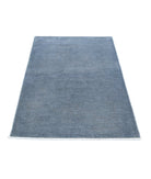 Overdye 3'3'' X 4'10'' Hand-Knotted Wool Rug 3'3'' x 4'10'' (98 X 145) / Grey / N/A