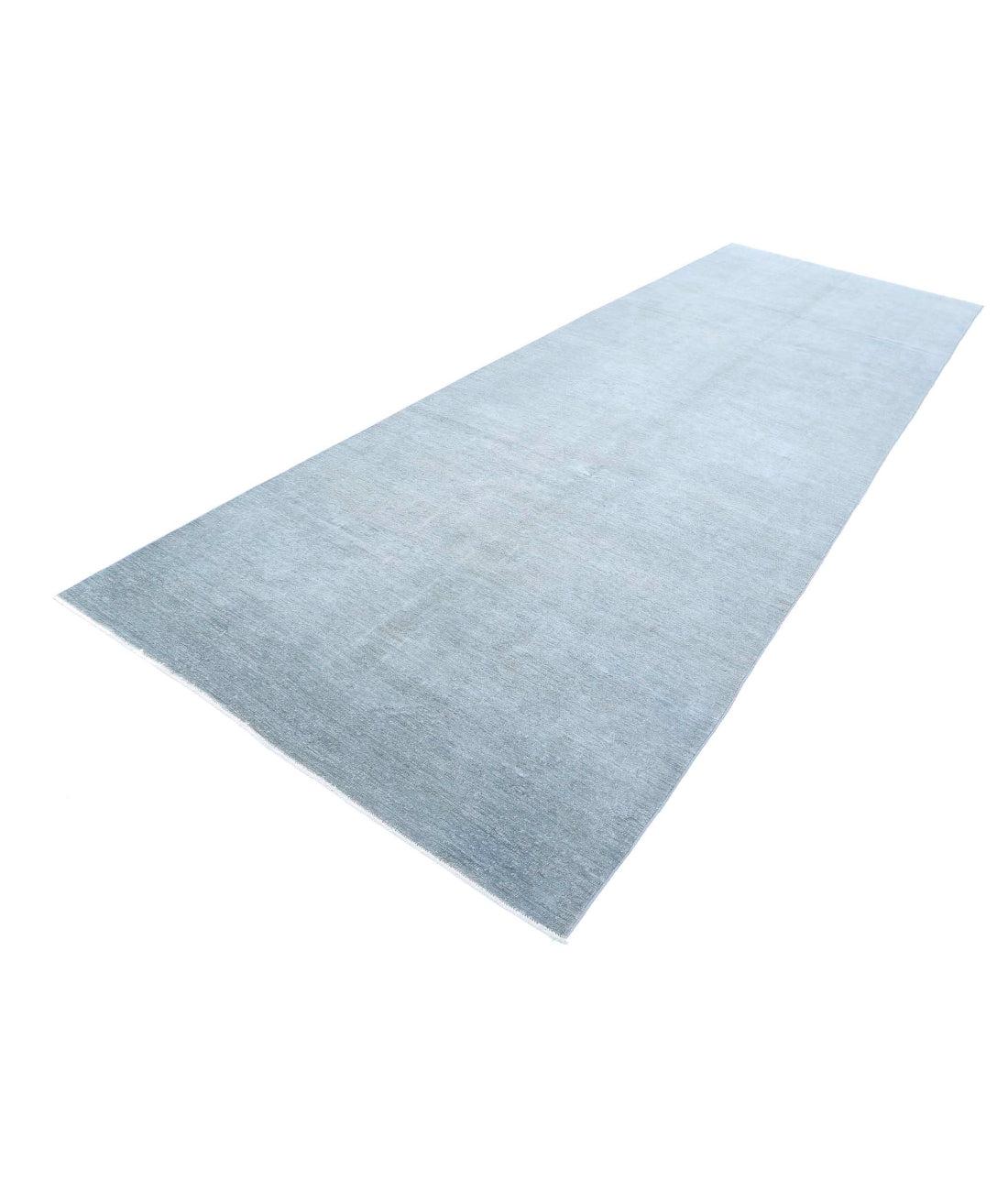 Overdye 5'2'' X 14'10'' Hand-Knotted Wool Rug 5'2'' x 14'10'' (155 X 445) / Grey / Grey