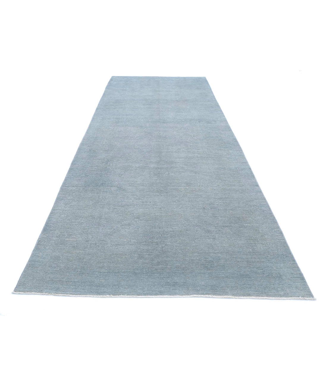 Overdye 5'2'' X 14'10'' Hand-Knotted Wool Rug 5'2'' x 14'10'' (155 X 445) / Grey / Grey