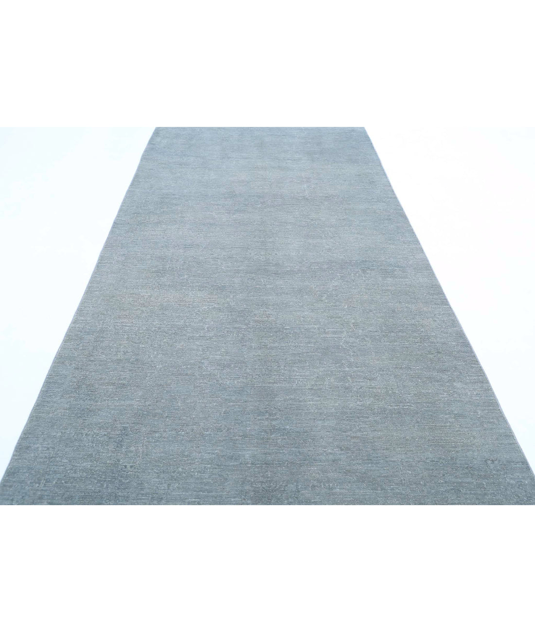 Overdye 5'2'' X 14'10'' Hand-Knotted Wool Rug 5'2'' x 14'10'' (155 X 445) / Grey / Grey