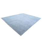 Overdye 11'8'' X 14'5'' Hand-Knotted Wool Rug 11'8'' x 14'5'' (350 X 433) / Grey / Grey