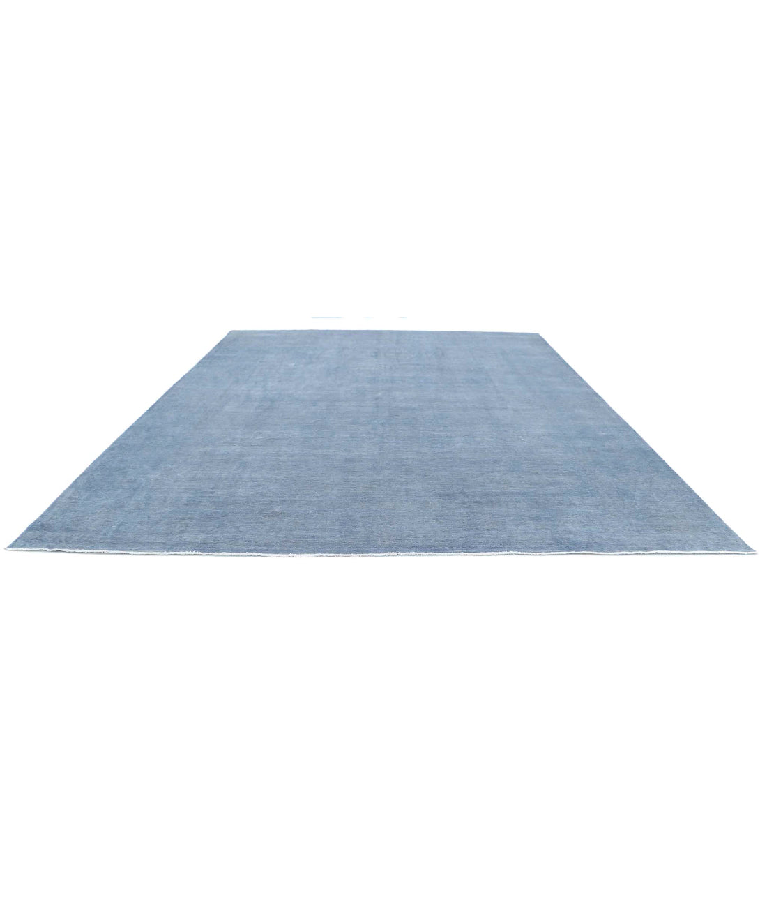 Overdye 11'8'' X 14'5'' Hand-Knotted Wool Rug 11'8'' x 14'5'' (350 X 433) / Grey / Grey