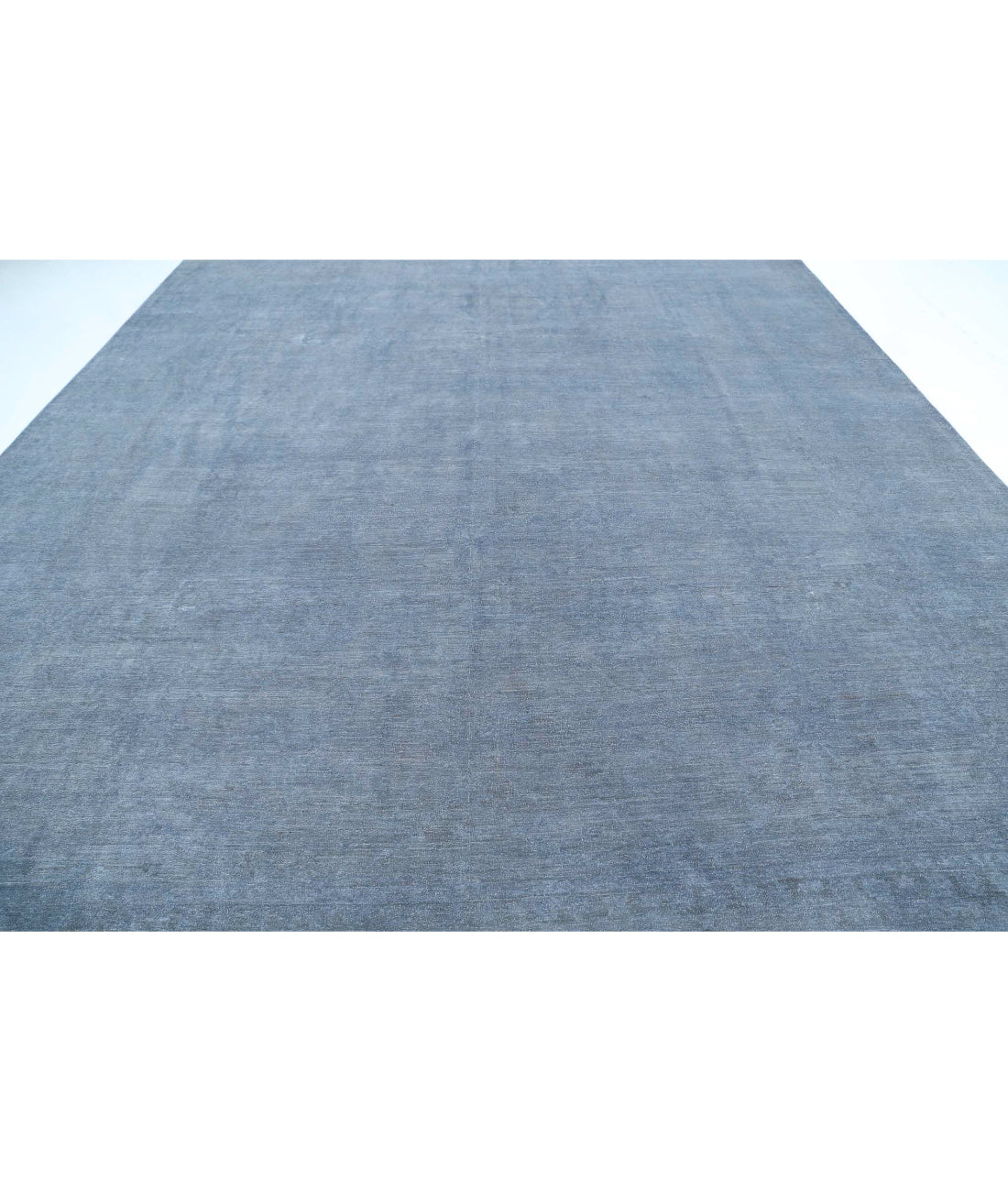 Overdye 11'8'' X 14'5'' Hand-Knotted Wool Rug 11'8'' x 14'5'' (350 X 433) / Grey / Grey