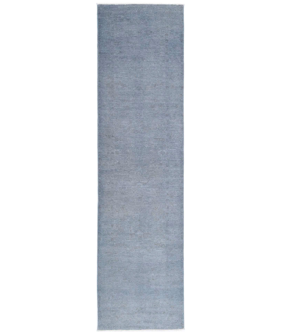 Overdye 2'7'' X 10'5'' Hand-Knotted Wool Rug 2'7'' x 10'5'' (78 X 313) / Grey / Grey