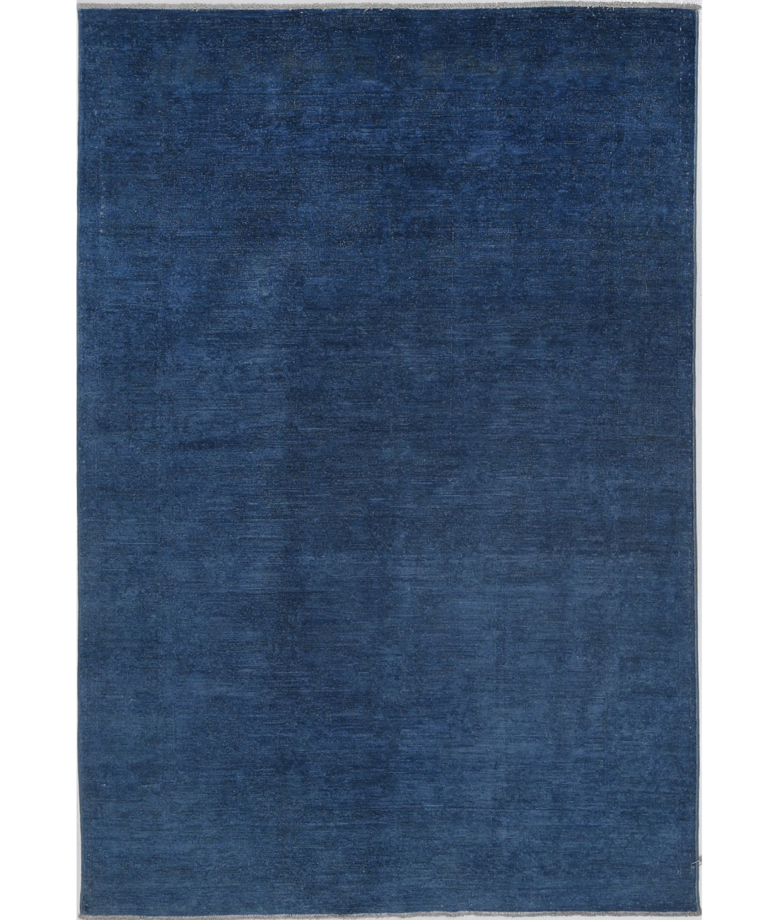 Overdye 4'9'' X 7'2'' Hand-Knotted Wool Rug 4'9'' x 7'2'' (143 X 215) / Blue / Blue