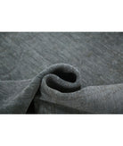 Overdye 6'2'' X 8'10'' Hand-Knotted Wool Rug 6'2'' x 8'10'' (185 X 265) / Grey / Grey