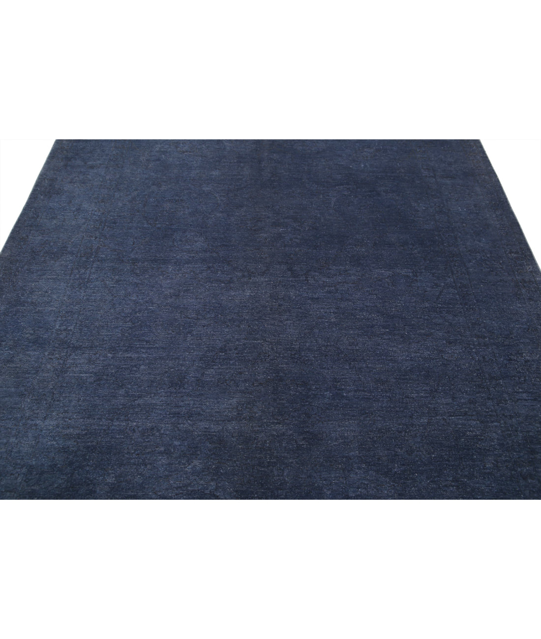 Overdye 6'4'' X 9'1'' Hand-Knotted Wool Rug 6'4'' x 9'1'' (190 X 273) / Blue / Blue