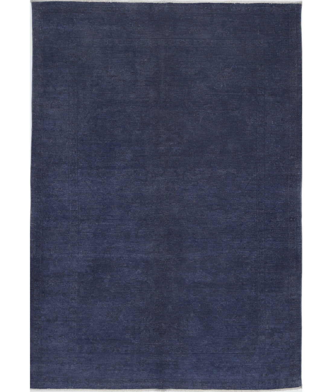 Overdye 6'4'' X 9'1'' Hand-Knotted Wool Rug 6'4'' x 9'1'' (190 X 273) / Blue / Blue