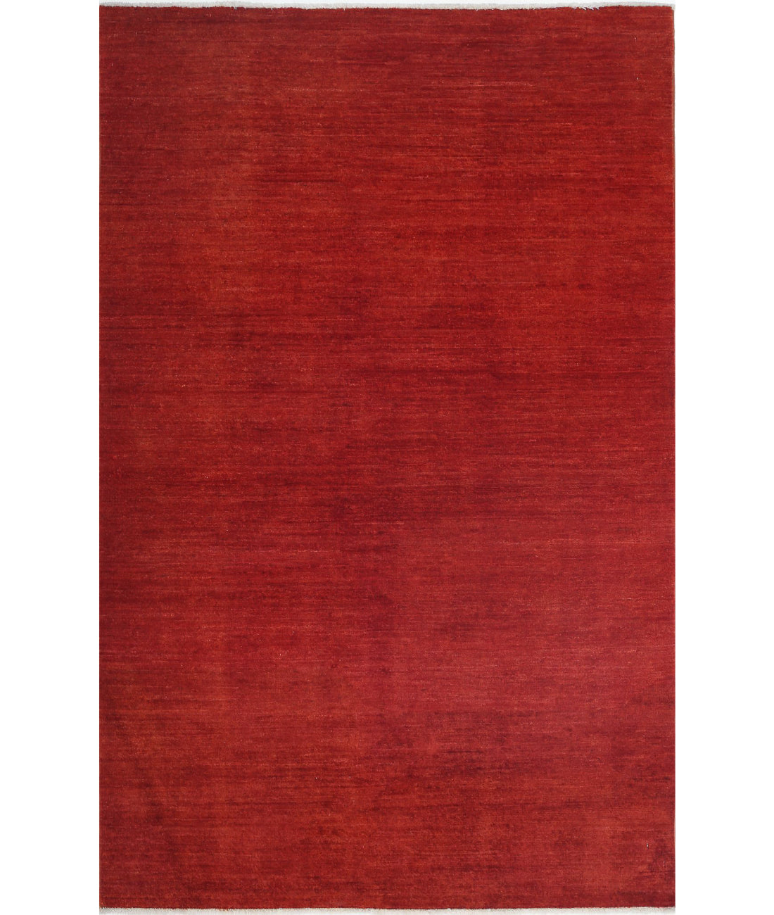 Overdye 3'9'' X 5'10'' Hand-Knotted Wool Rug 3'9'' x 5'10'' (113 X 175) / Rust / Rust