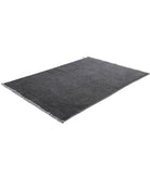 Overdye 2'9'' X 4'1'' Hand-Knotted Wool Rug 2'9'' x 4'1'' (83 X 123) / Charcoal / Charcoal