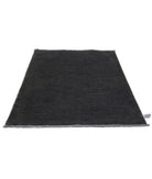 Overdye 2'9'' X 4'1'' Hand-Knotted Wool Rug 2'9'' x 4'1'' (83 X 123) / Charcoal / Charcoal